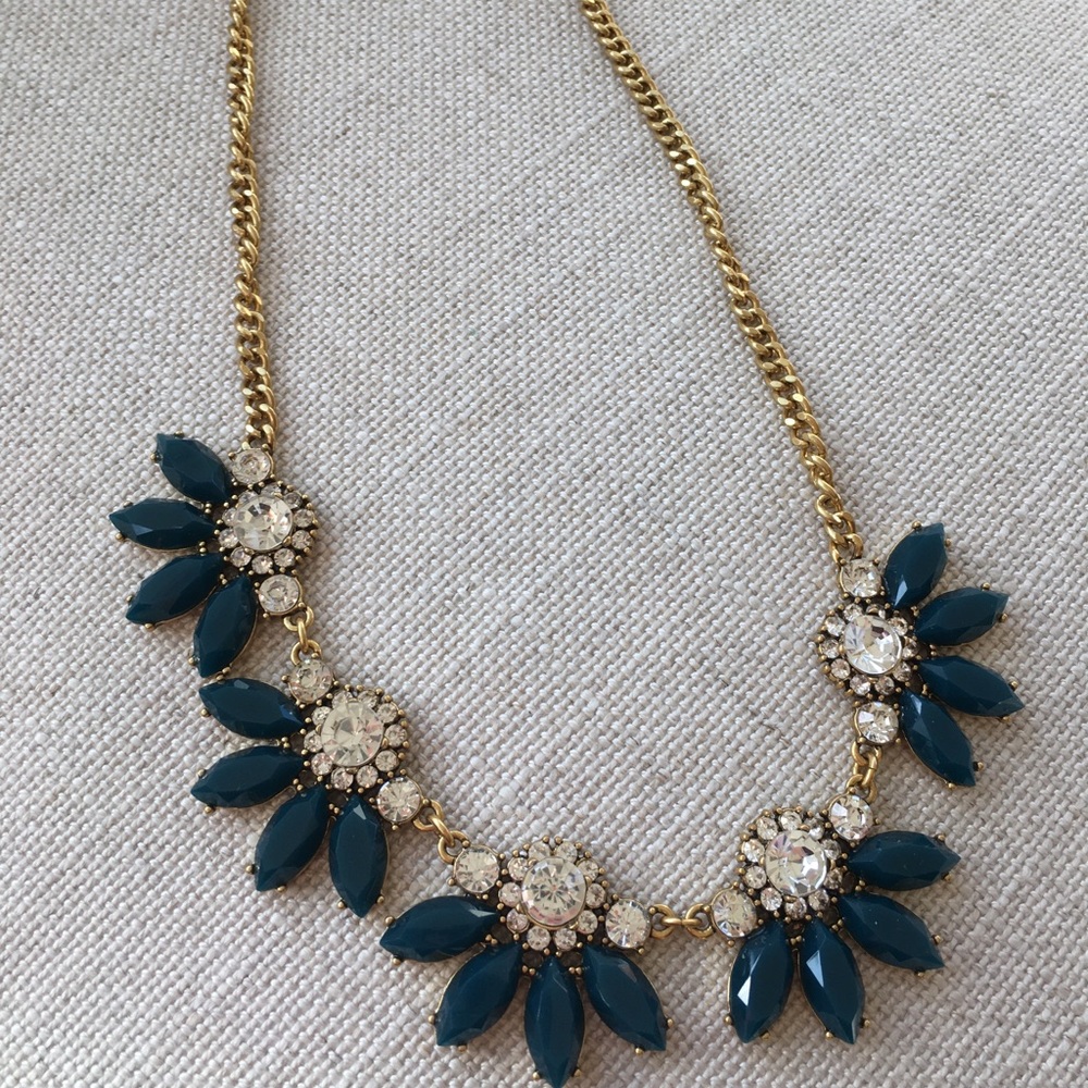 J.Crew Navy Statement Necklace